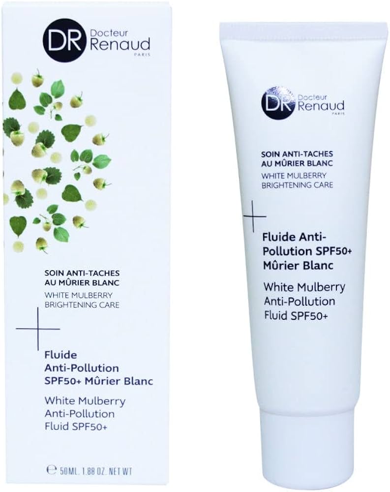 فلوئید ضد آفتاب و ضد آلودگی دکتر رناد مدل White Mulberry با +spf 50 | حجم ۵۰ میل